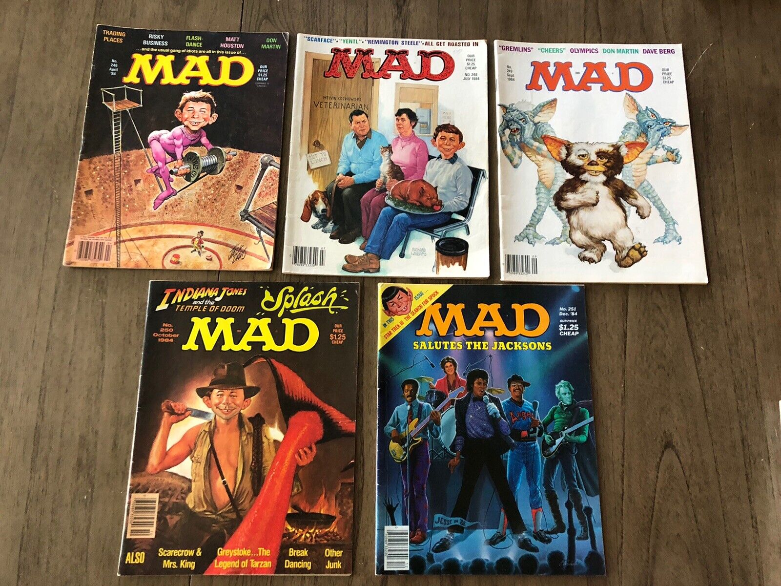 Mad Magazine Lot 1984 1985 1986 - 12 Issues