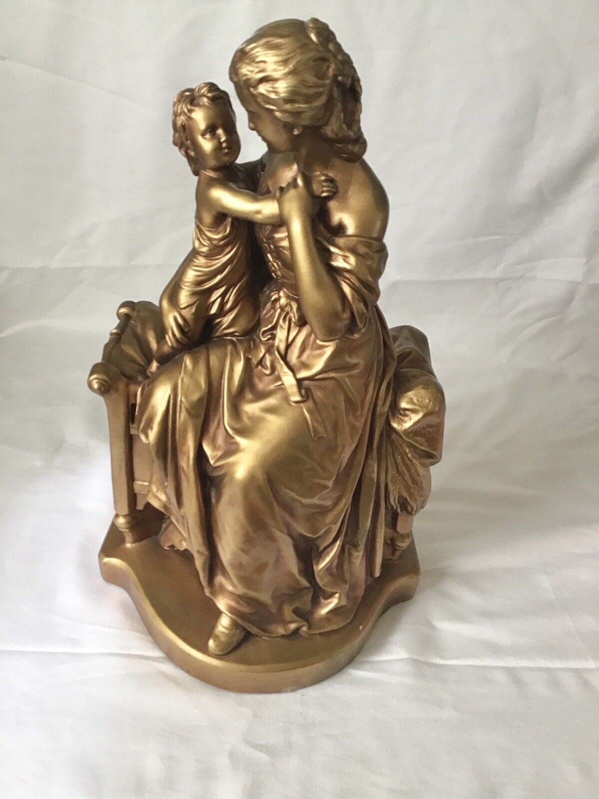 Mother & Child Statue by Artistic Royal Krafts #1805, 16” Tall Chalk Plaster.