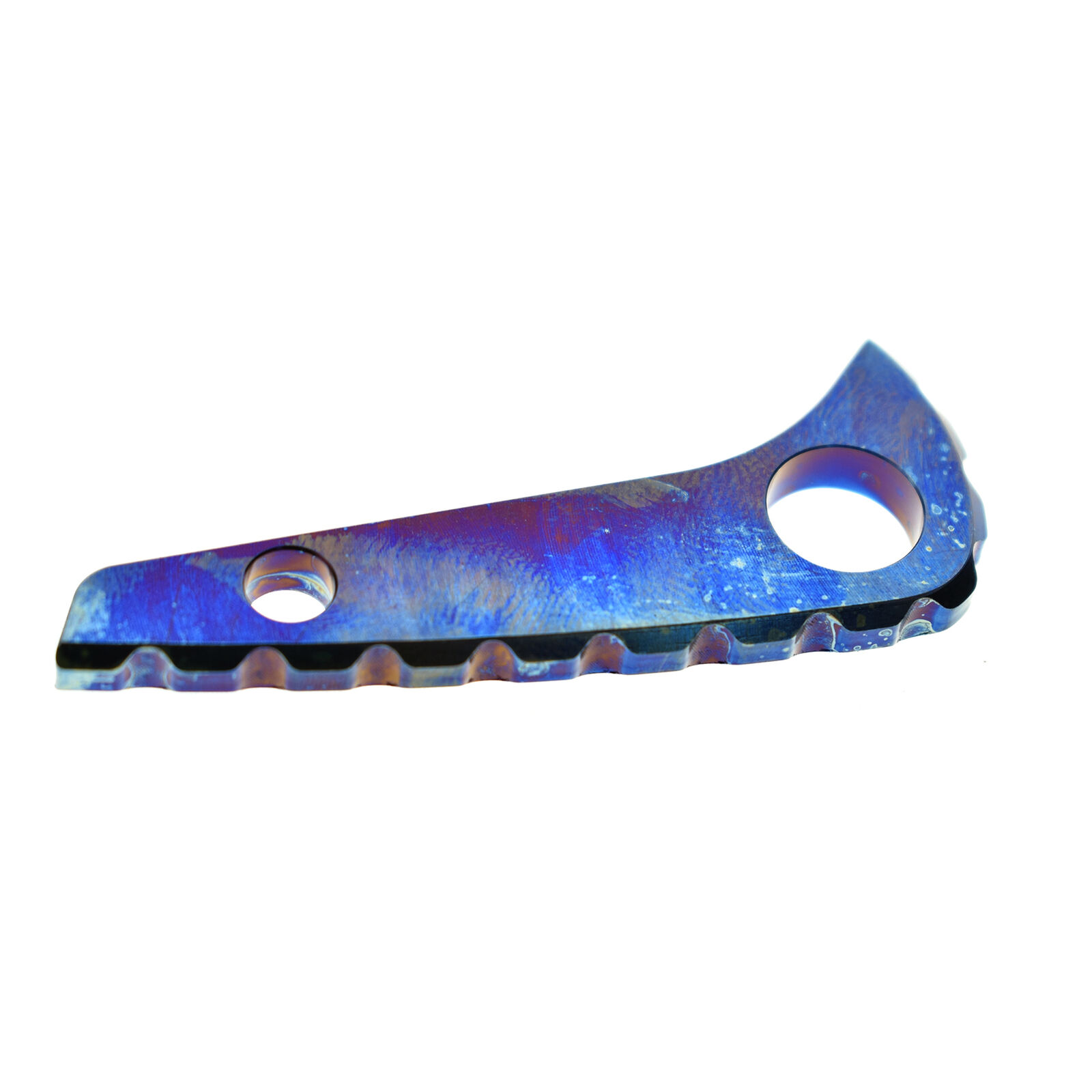 1PC Toasted Blue Anodized Titanium Back Spacer For Spyderco Paramilitary 2 New