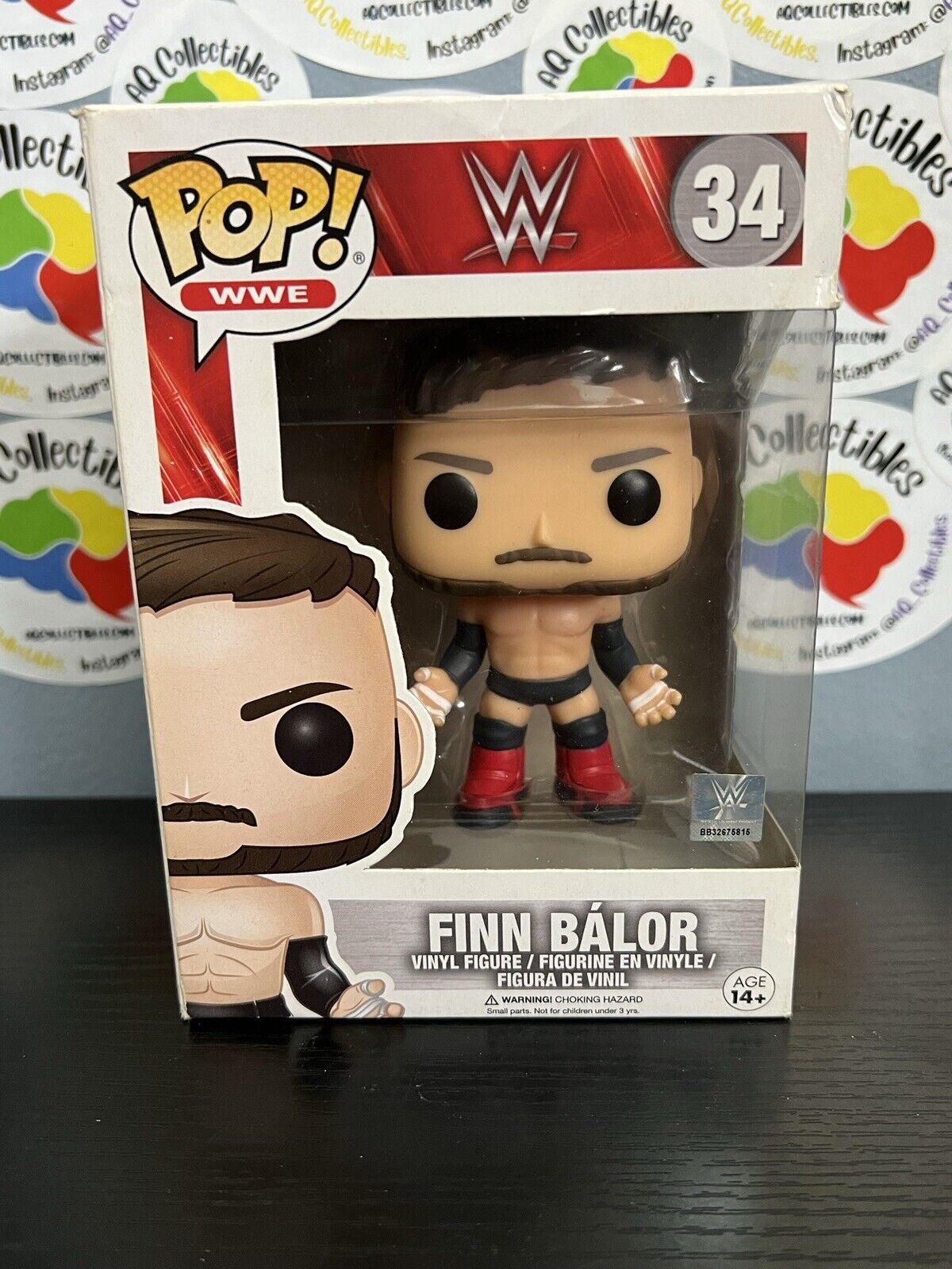 Funko POP WWE Finn Balor Wrestling Vinyl Figure #34 Vaulted 2017 WWF AEW