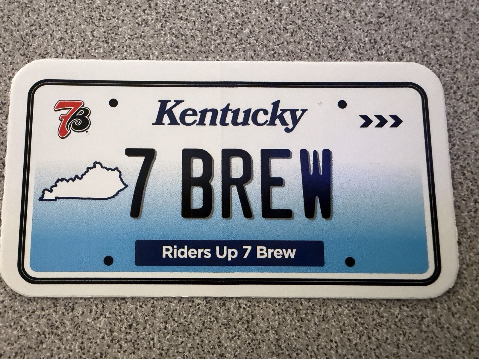 NEW 7 Brew Coffee Kentucky License Plate Sticker September 2026 7B KY NEW 7 Brew Coffee Kentucky License Plate Sticker September 2026 7B KY