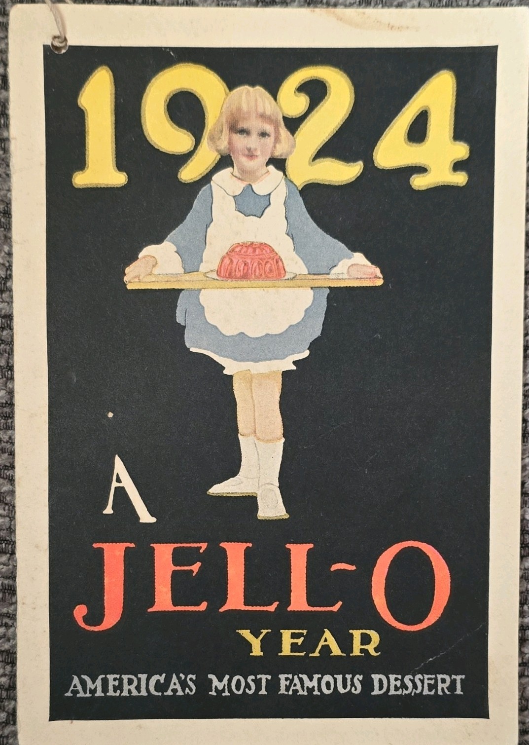 Jell-O 1924 Advertising Booklet "A Jell-O Year" America's Most Famous Dessert Jell-O 1924 Advertising Booklet "A Jell-O Year" America's Most Famous Dessert