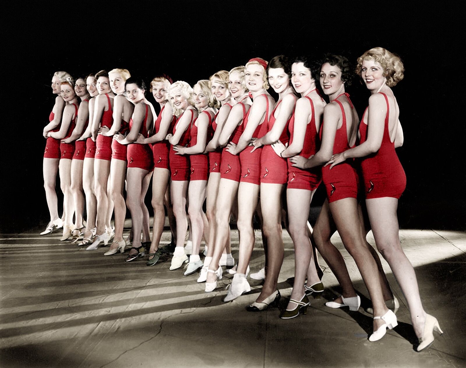 1933 Leggy CHORUS GIRLS IN FOOTLIGHT PARADE  Mini Lobby Card PHOTO  (207-A )