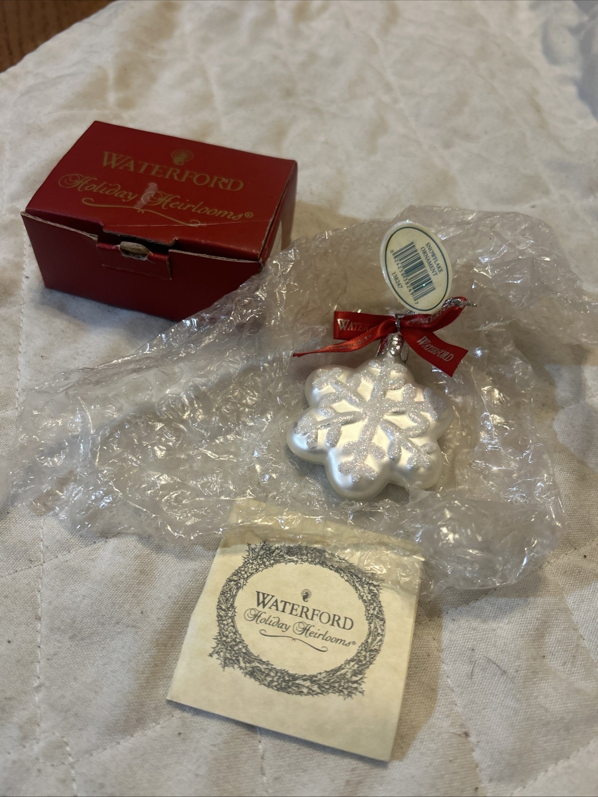 Vintage 2005 Waterford Holiday Heirlooms Snowflake Christmas Ornament Vintage 2005 Waterford Holiday Heirlooms Snowflake Christmas Ornament