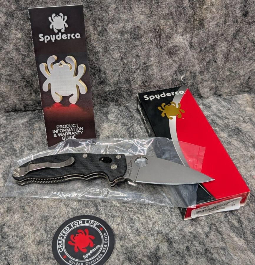 Spyderco Manix 2 Folding Knife 3.37" CPM-S30V Plain Edge Blade C101GP2 🔥New🔥 Spyderco Manix 2 Folding Knife 3.37" CPM-S30V Plain Edge Blade C101GP2 🔥New🔥