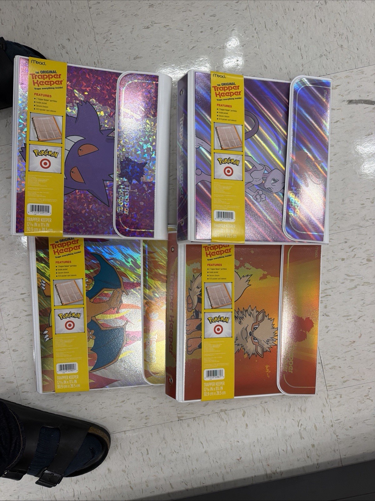 Pokemon x Target Trapper Keeper Arcanine, Charizard, Mew, Mewtwo and Gengar