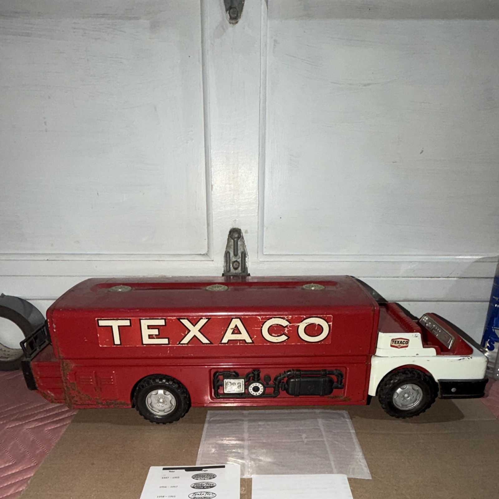 Vintage 1960's Texaco Jet Fuel Truck Pressed Steel 24" Park Plastics Linden NJ Vintage 1960's Texaco Jet Fuel Truck Pressed Steel 24" Park Plastics Linden NJ