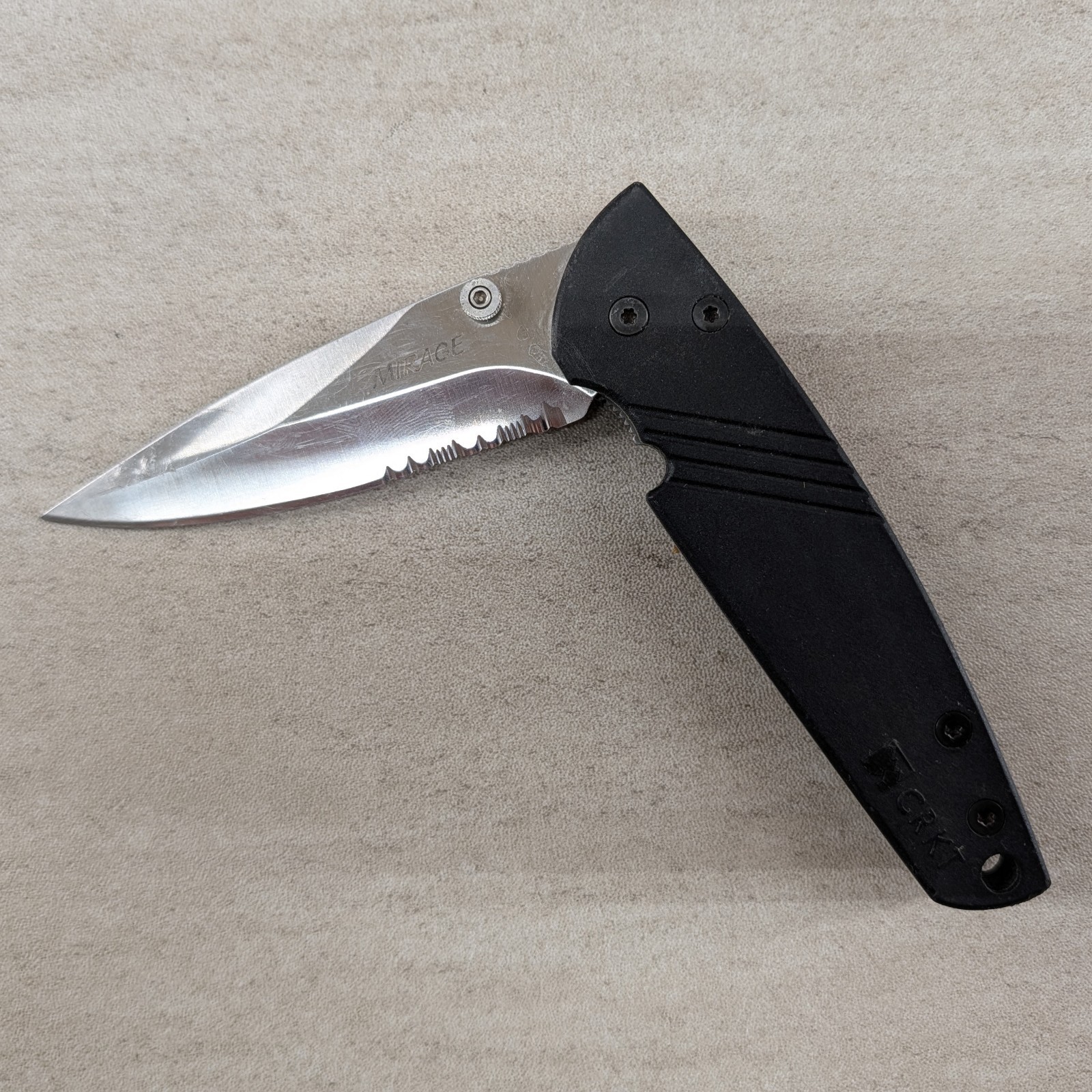 CRKT 6713 Mirage Pocket Knife Hammond Design Partial Serrated Folding Knife