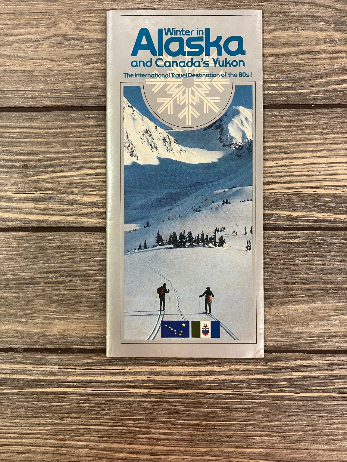 Vintage 1981 Winter Alaska Yukon Travel Brochure Tourism Pamphlet 80s Ski