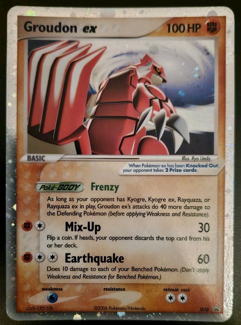 Pokemon Groudon EX Black Star Promo Holo Card 2006 Nintendo TCG Pokemon Groudon EX Black Star Promo Holo Card 2006 Nintendo TCG