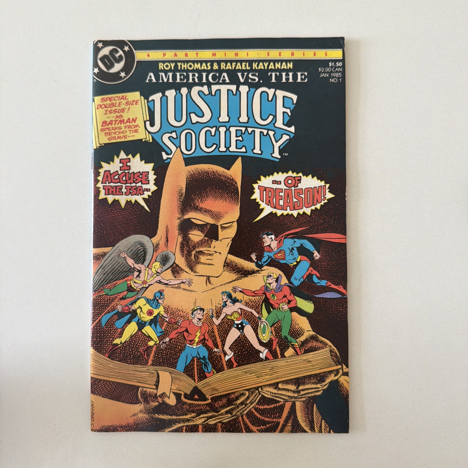 America vs. the Justice Society #1 ~ DC 1985 ~ Batman's Diary NM America vs. the Justice Society #1 ~ DC 1985 ~ Batman's Diary NM