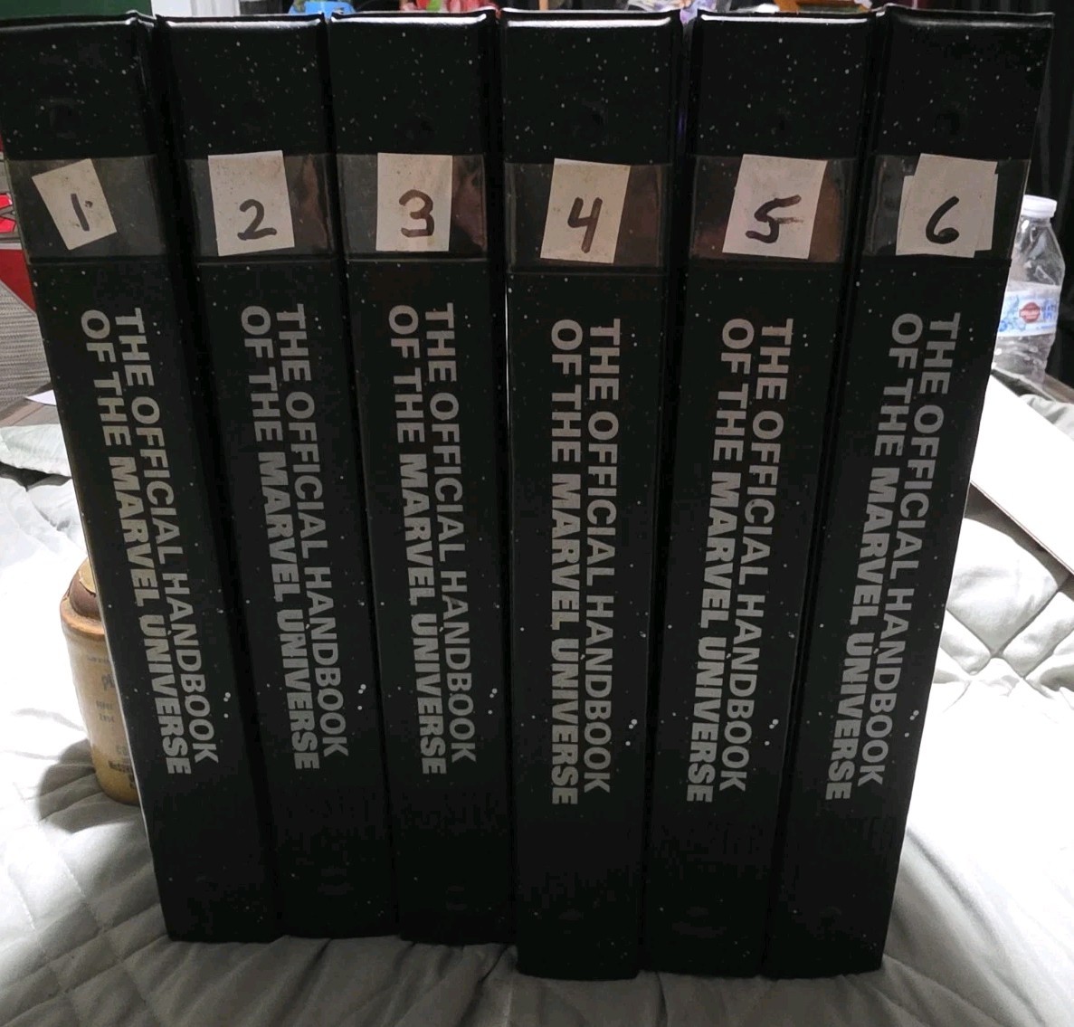Marvel Universe Master Edition Official Handbook Complete 6 Binder Set Sorted...