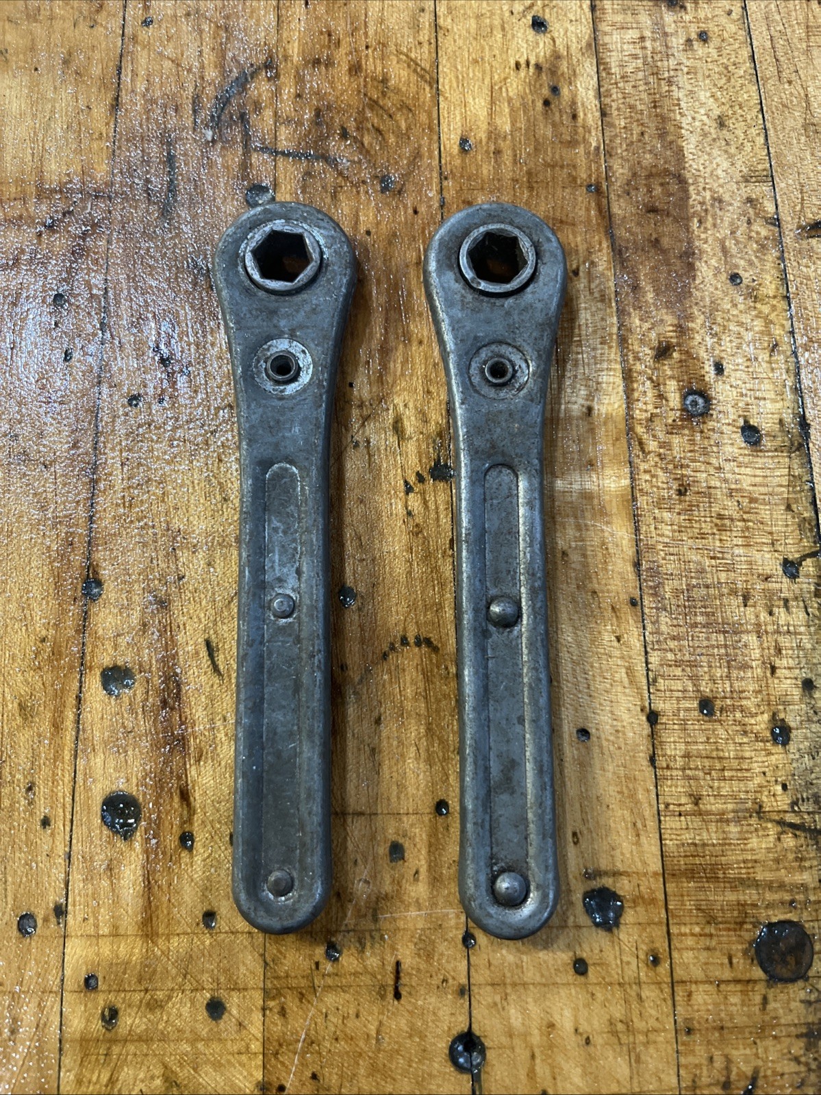 Vintage 1/2 inch ratcheting wrenches lot of two Vintage 1/2 inch ratcheting wrenches lot of two