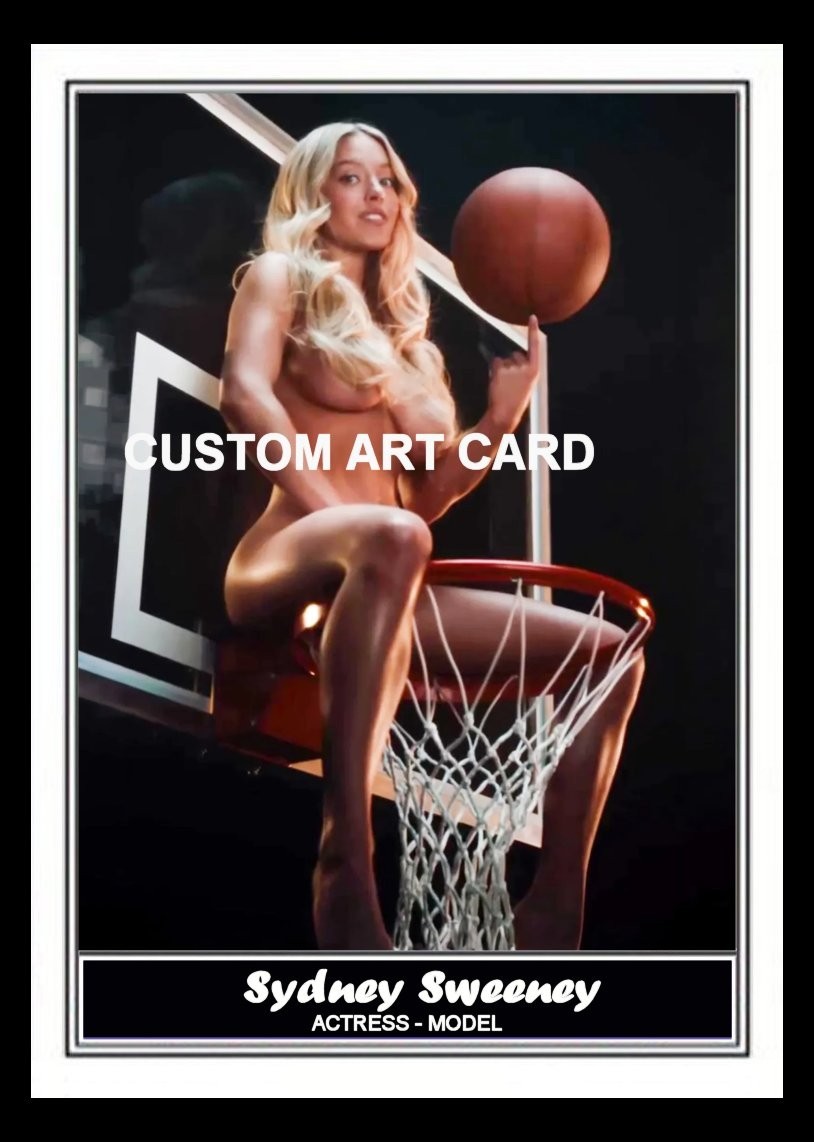 Sydney Sweeney Art Card Blank Back All New Sydney Sweeney Art Card Blank Back All New