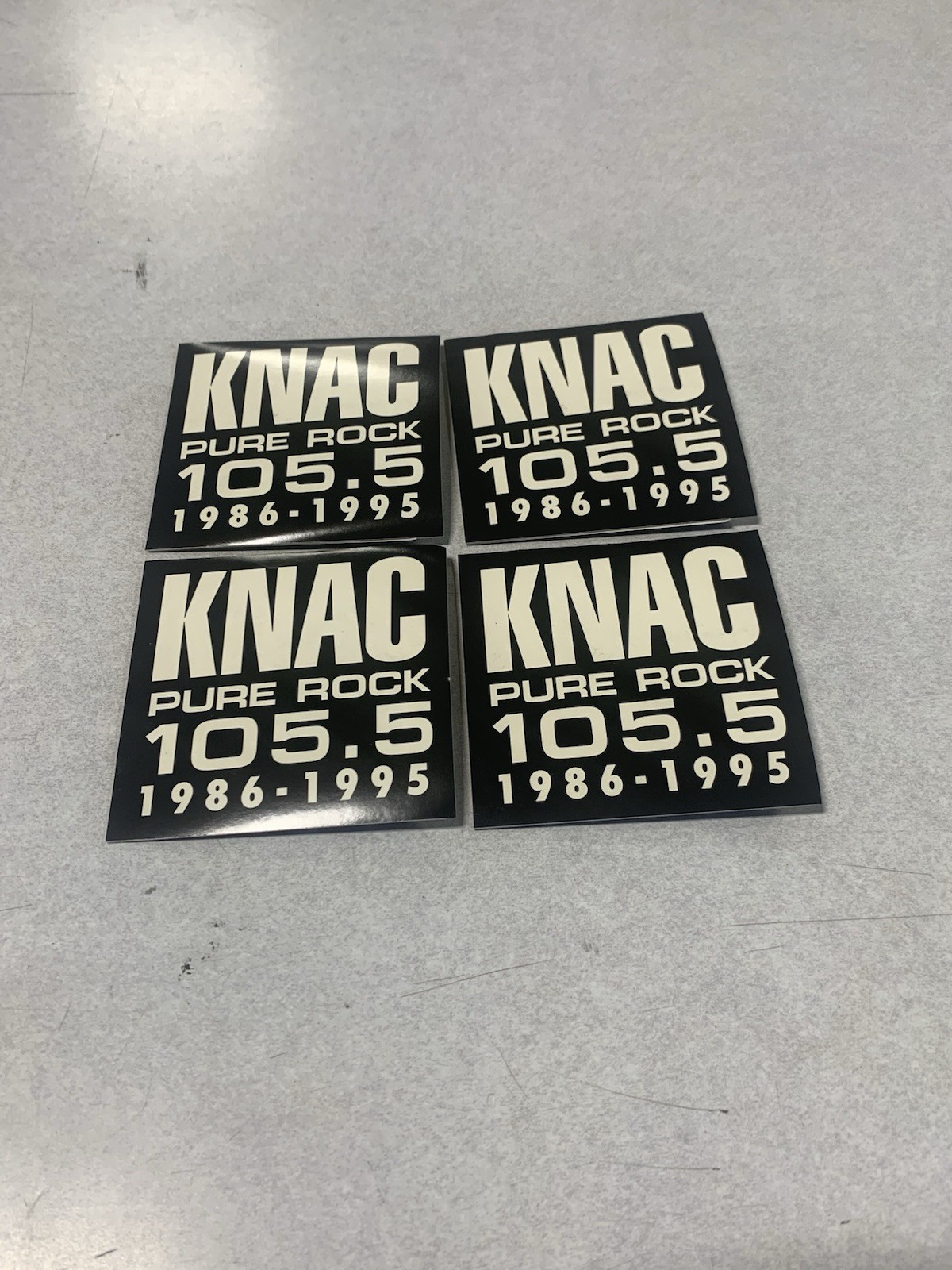 KNAC Pure Rock 105.5 lot of 4 Promo KNAC /LA GUNS Stickers RADIO METAL 🎸 🤘🏼 KNAC Pure Rock 105.5 lot of 4 Promo KNAC /LA GUNS Stickers RADIO METAL 🎸 🤘🏼