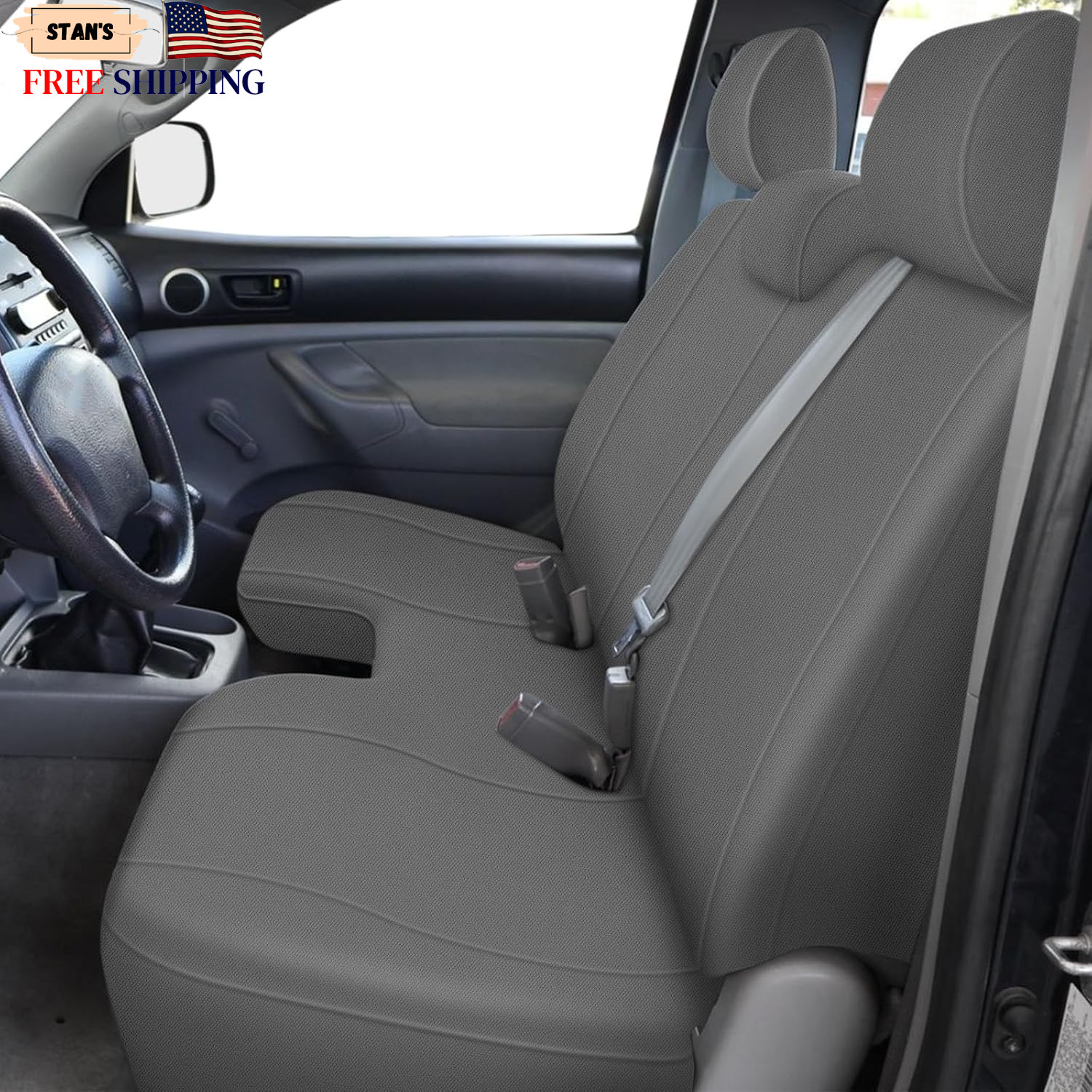 Truck Bench Seat Cover Compatible with 2005-2014 2005-2014 Tacoma Charcoal Truck Bench Seat Cover Compatible with 2005-2014 2005-2014 Tacoma Charcoal