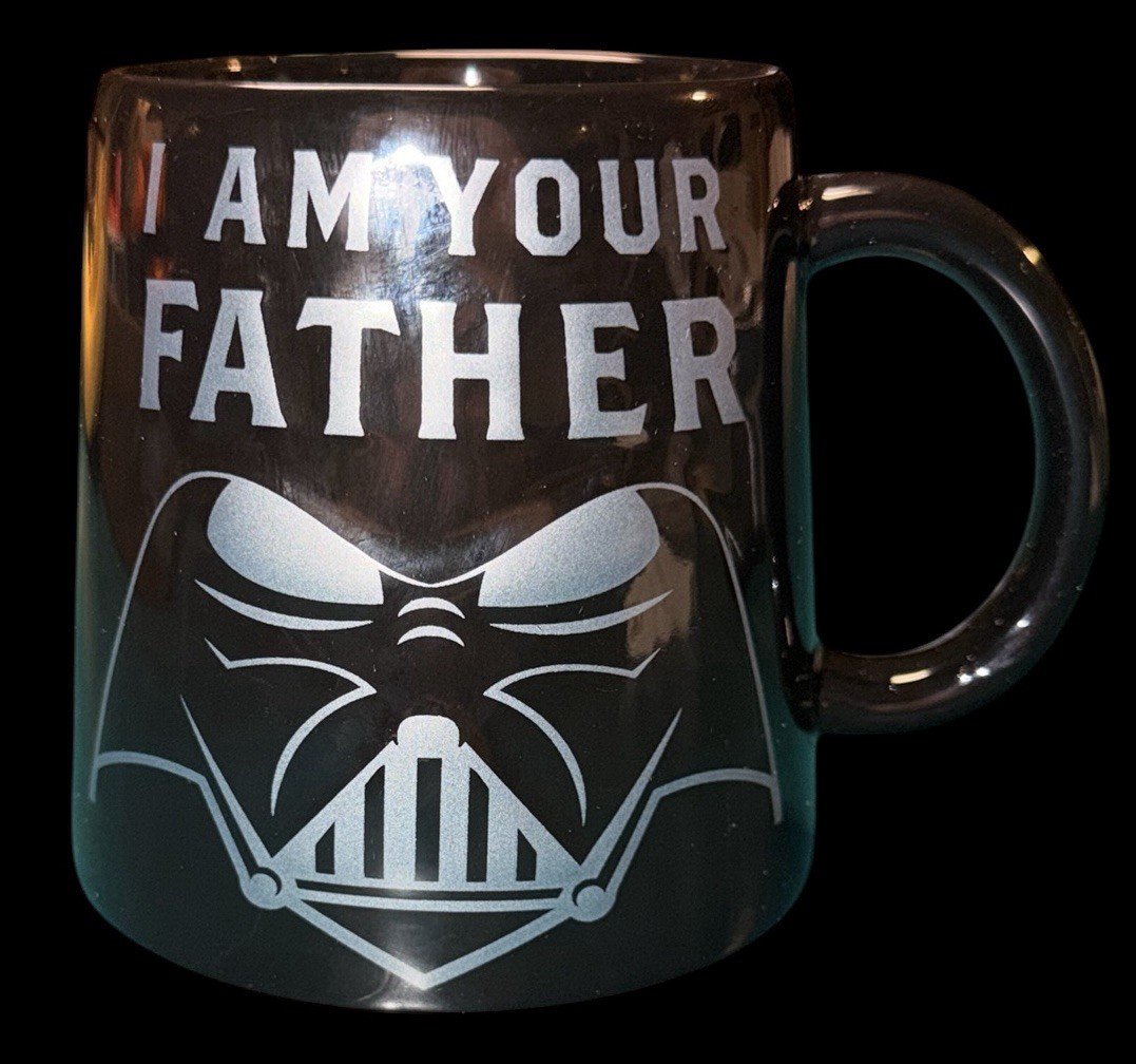 Star Wars Darth Vader "I Am Your Father" Ceramic Mug | Darth Vader's Helmet Star Wars Darth Vader "I Am Your Father" Ceramic Mug | Darth Vader's Helmet