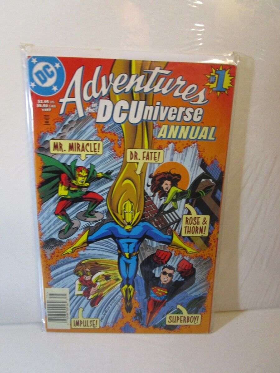 ADVENTURES IN THE DC UNIVERSE ANNUAL (1997 Series) #1 NEWSSTAND Bagged Boarded