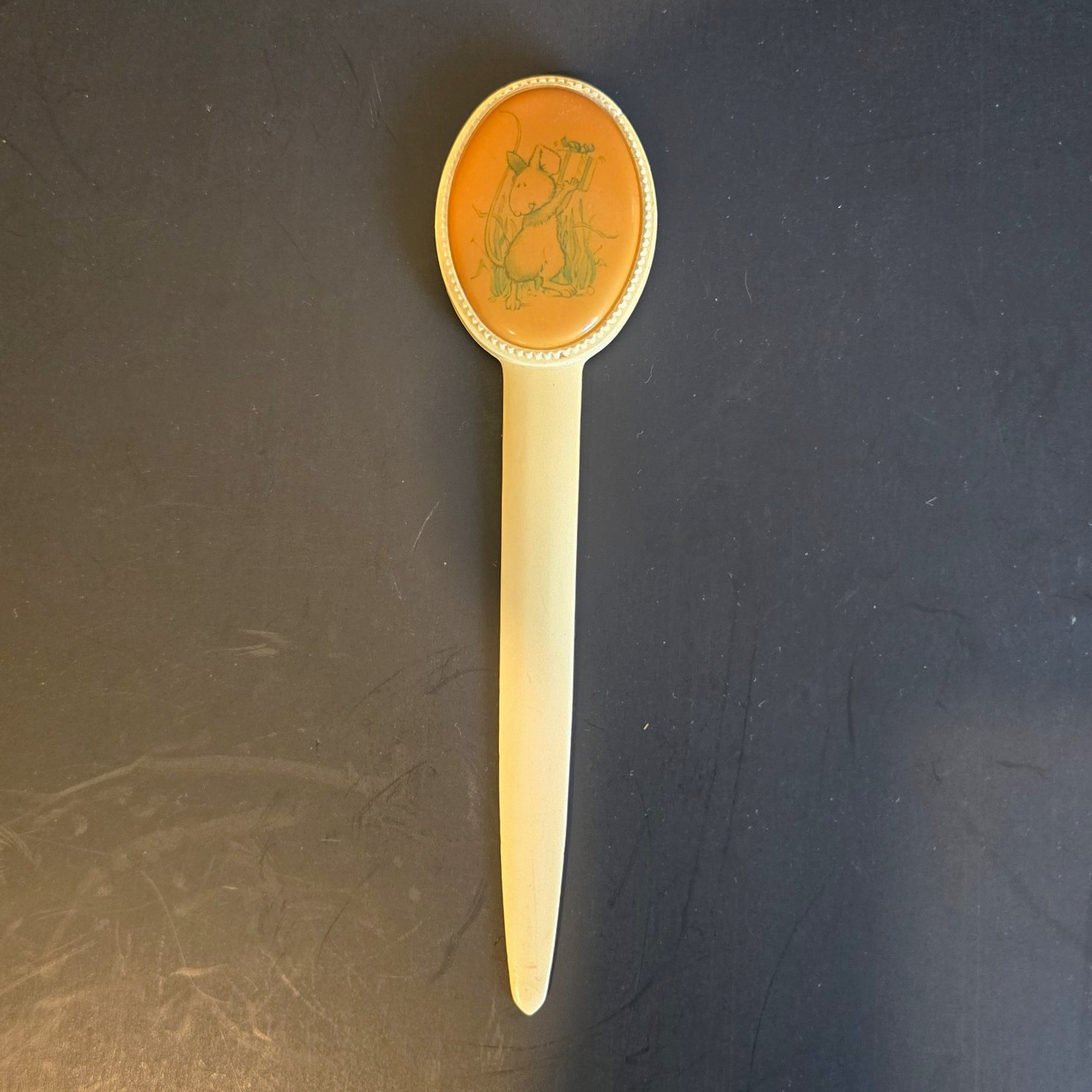 Vintage 1970s Letter Opener Storybook Squirrel Beatrix Potter Style 7.25”