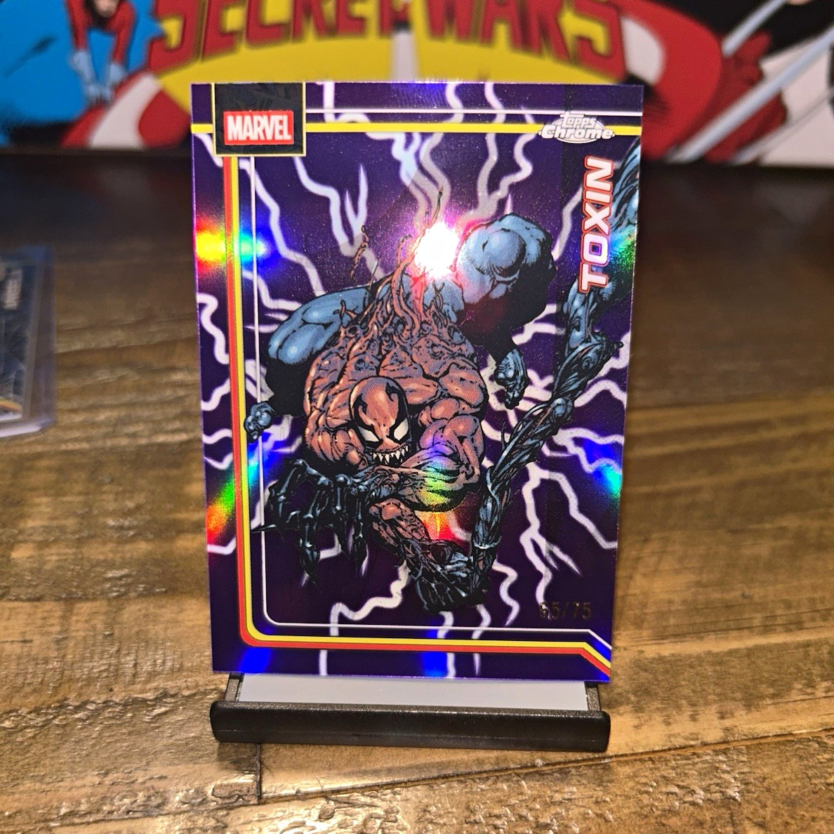 Topps 2026 Topps Chrome Marvel Toxin #181 Serial Numbered Parallel /75