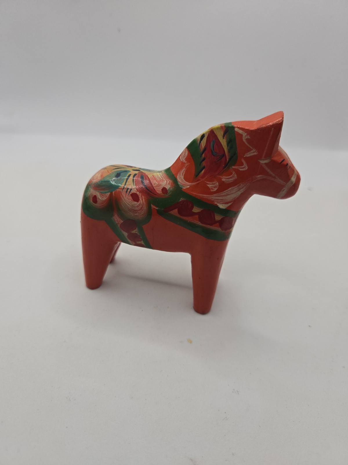 Vintage 4" Dala Orange Horse Akta Dalahemslojd Swedish Hand Painted Vintage 4" Dala Orange Horse Akta Dalahemslojd Swedish Hand Painted