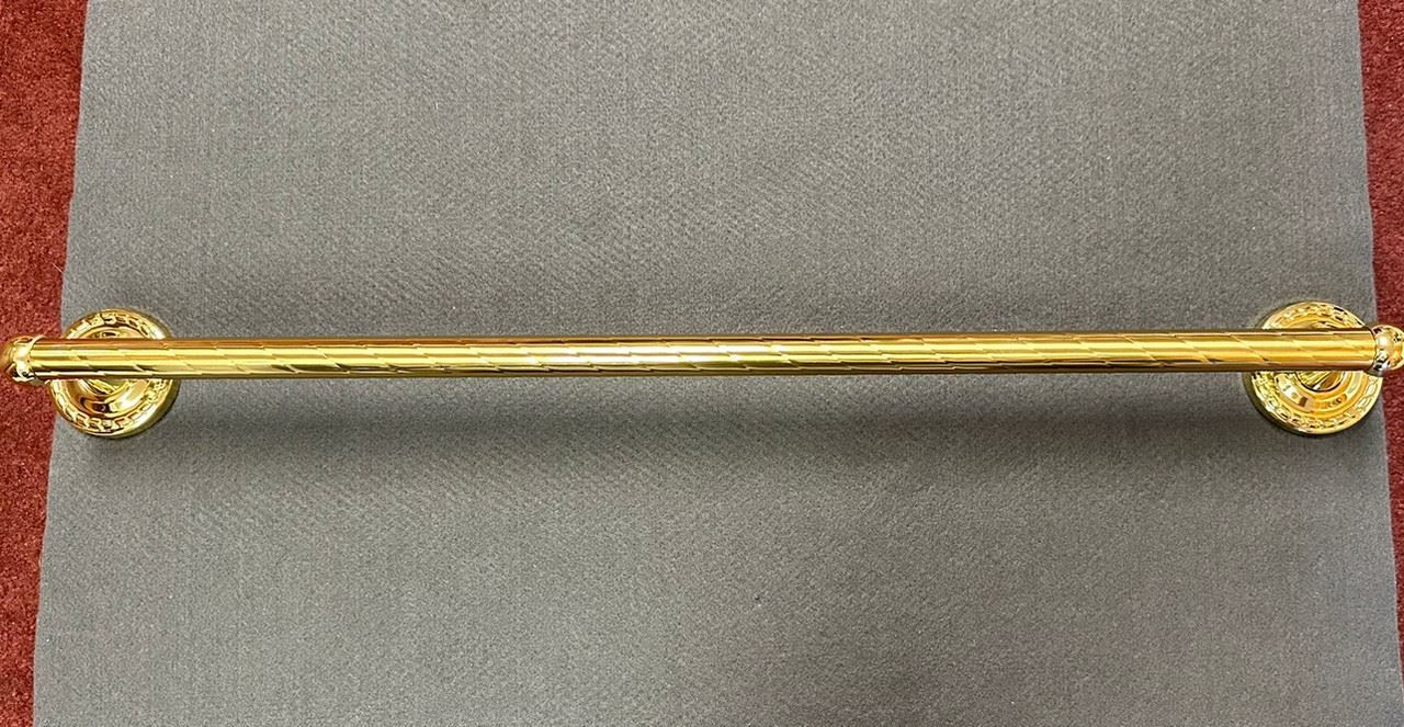 24" Solid Brass Towel Bar Polished Brass 24" Solid Brass Towel Bar Polished Brass