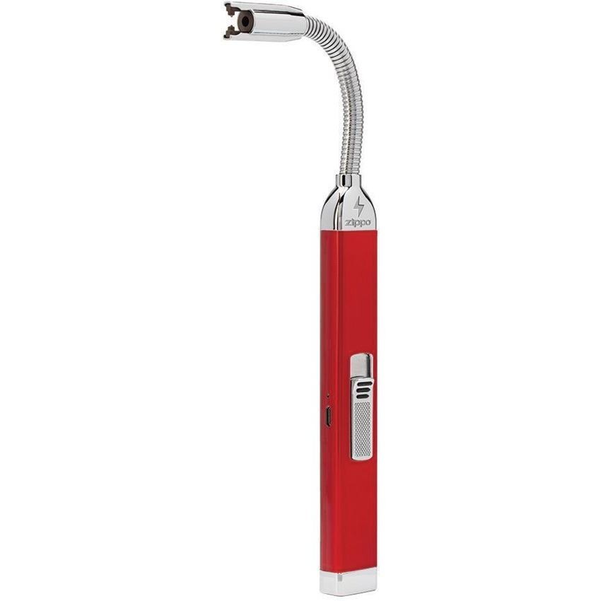 Zippo Rechargeable Arc Candle Lighter – Candle Apple Red, Windproof, Flameless