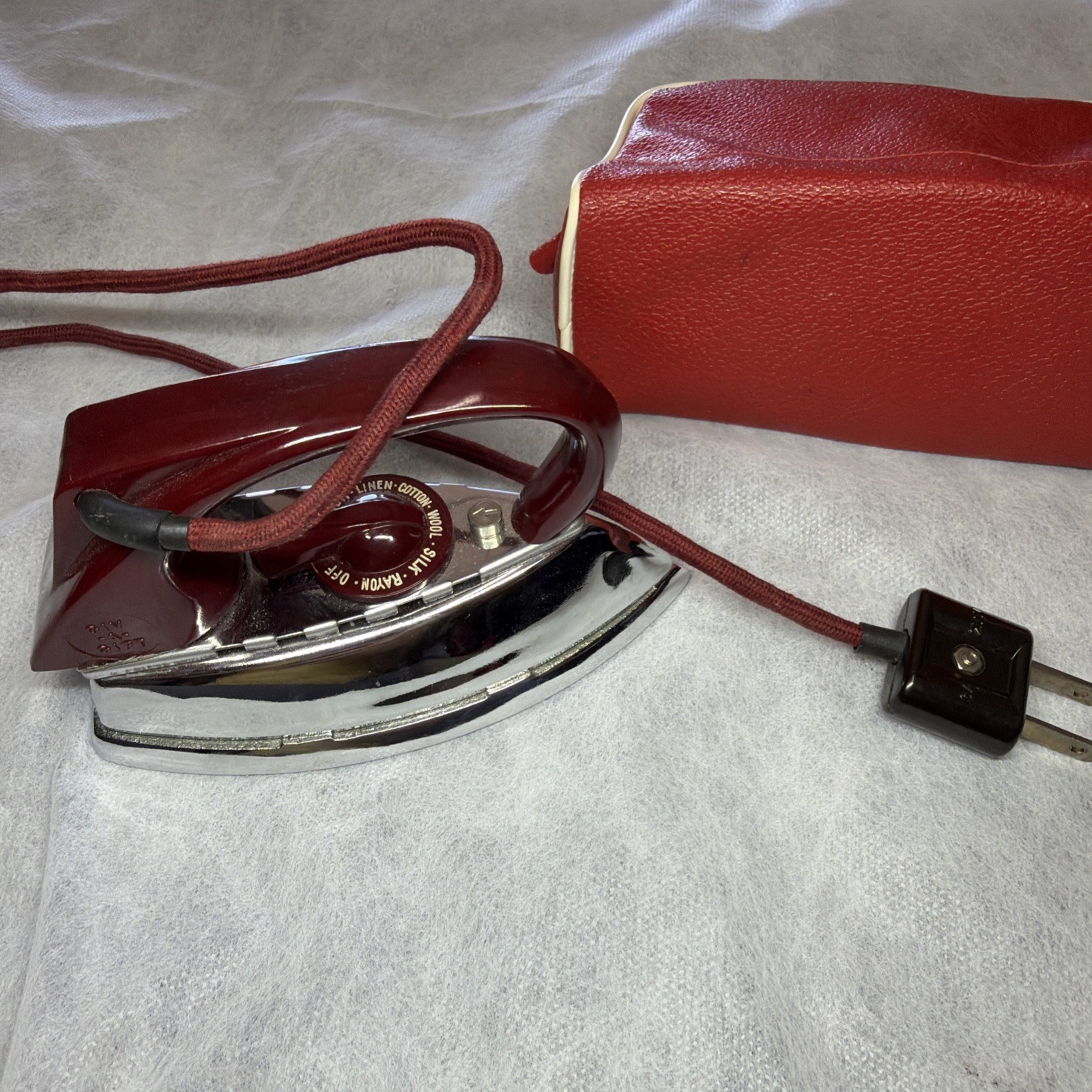 Vintage Antique Mini Travel Iron With Case made in West Germany Vintage Antique Mini Travel Iron With Case made in West Germany