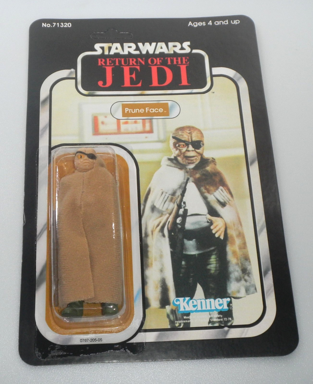 RECARDED 1984 Prune Face Star Wars ROTJ 100% Complete Vintage Figure Accessories RECARDED 1984 Prune Face Star Wars ROTJ 100% Complete Vintage Figure Accessories