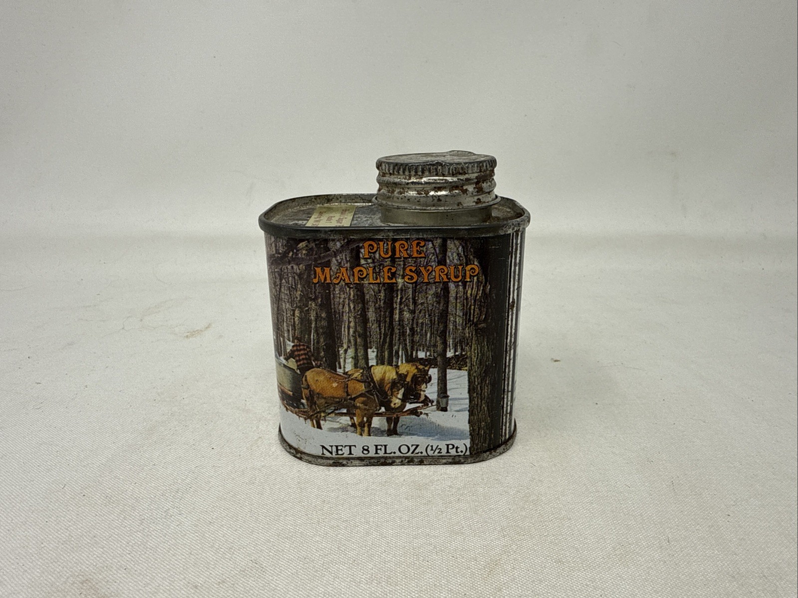 Vermont Pure Maple Syrup Vintage Tin Great Graphics Vermont Pure Maple Syrup Vintage Tin Great Graphics