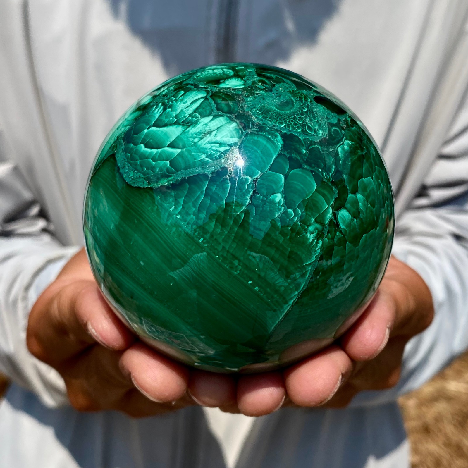 2.24LB Rare Natural Malachite quartz hand Carved sphere Crystal Healing Gem ball 2.24LB Rare Natural Malachite quartz hand Carved sphere Crystal Healing Gem ball