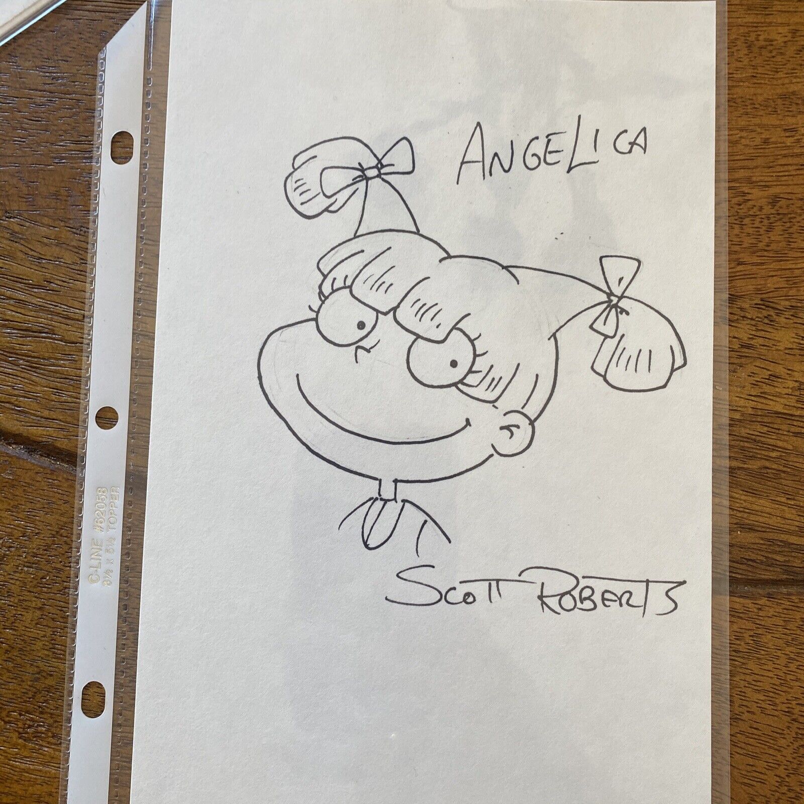 Rugrats Original Art Scott Roberts Angelica Autographed Motor City Comic Con ‘00