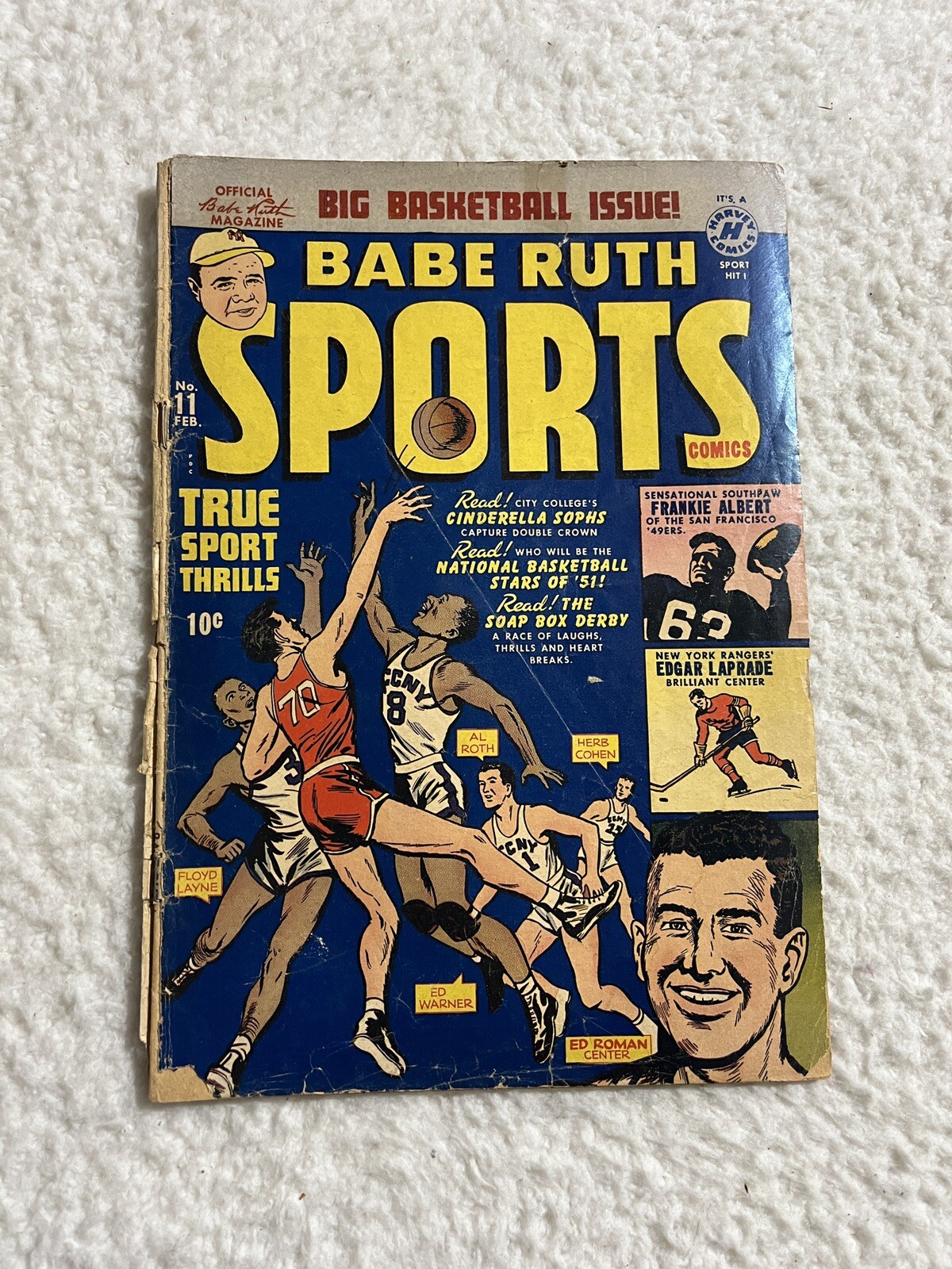 Babe Ruth Sports Comics #11 Golden Age Harvey Comics 1951 Baseball Babe Ruth Sports Comics #11 Golden Age Harvey Comics 1951 Baseball