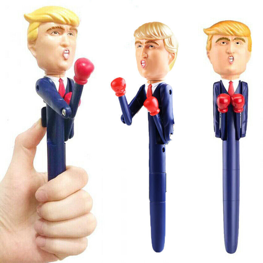 Donald Trump Hot New Talking & Boxing Pens  Clinton Toy  Great Gift Boxing Pen