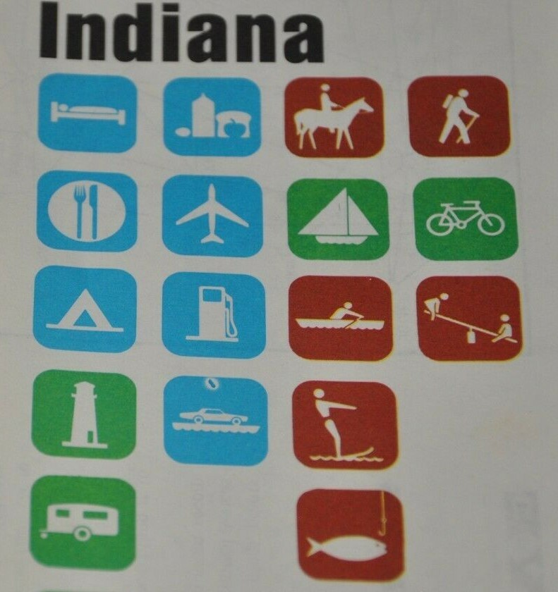 1975 AAA Indiana Map Indianapolis Chicago Detroit/Michigan Cincinnati Ohio 1975 AAA Indiana Map Indianapolis Chicago Detroit/Michigan Cincinnati Ohio