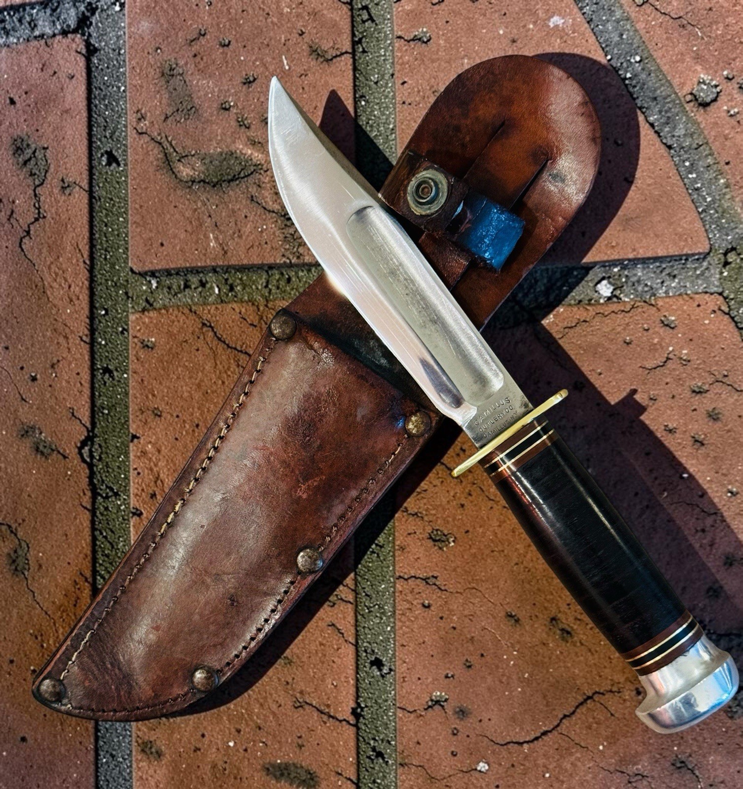 Camillus WW2 Vintage UAAF Survival Knife Vintage. VERY GOOD/EXC Arch Stamp Camillus WW2 Vintage UAAF Survival Knife Vintage. VERY GOOD/EXC Arch Stamp