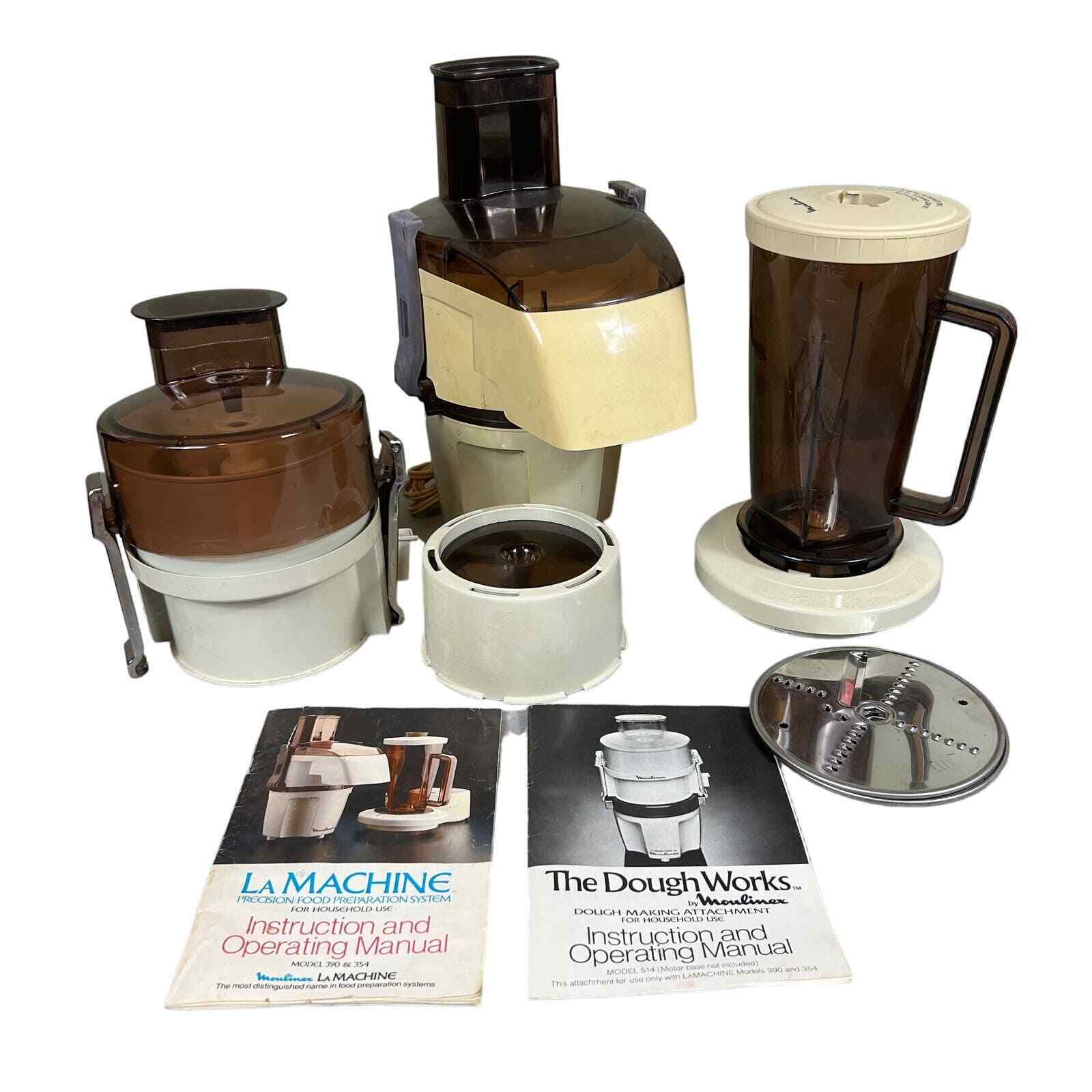 Moulinex La Machine Food Processor & The Dough Works Attachment TESTED w/ Blades Moulinex La Machine Food Processor & The Dough Works Attachment TESTED w/ Blades