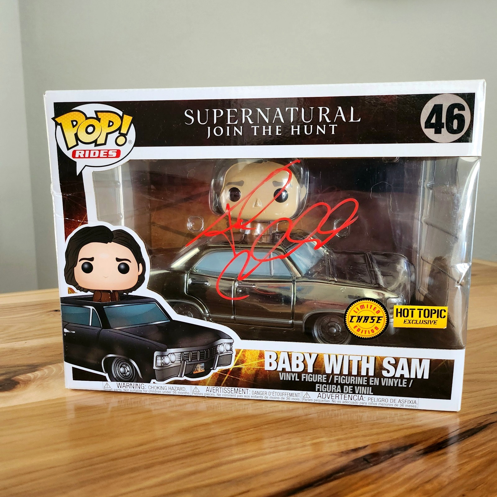 ⭐SUPERNATURAL FUNKO RIDE: Jared Padalecki signed BABY w/SAM CHASE Hot Topic JSA ⭐SUPERNATURAL FUNKO RIDE: Jared Padalecki signed BABY w/SAM CHASE Hot Topic JSA