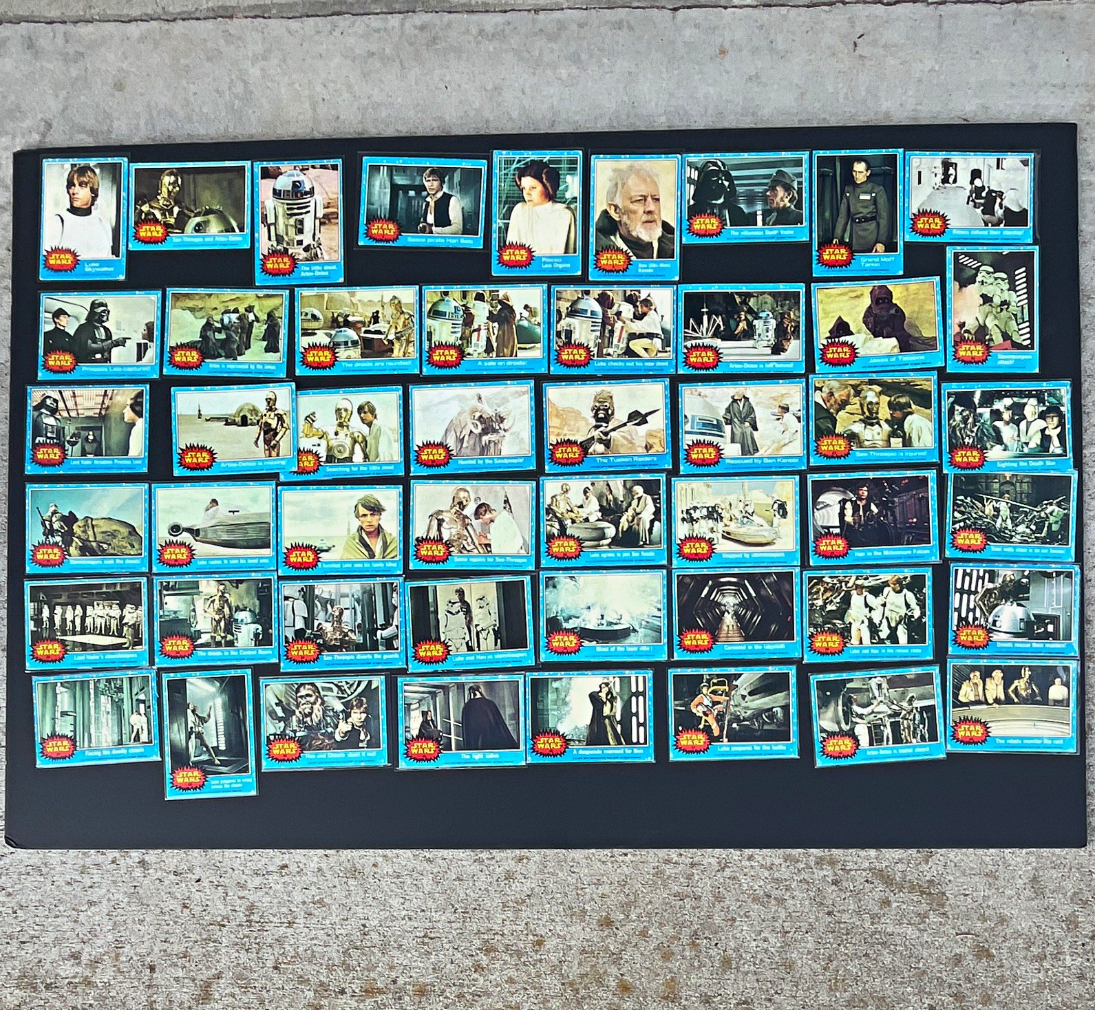 1977 Topps Star Wars Non-Sport Trading Card Lot of 1-66 cards blue borders 1977 Topps Star Wars Non-Sport Trading Card Lot of 1-66 cards blue borders
