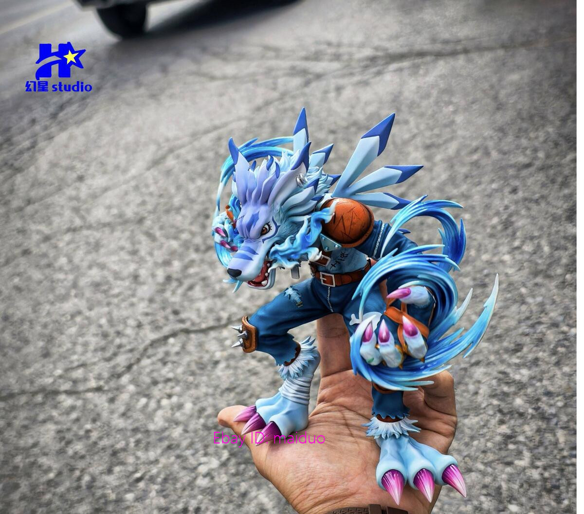 Were Garurumon Resin HX Studio Statue Digimon Figurine Model 18.8cm Presale Were Garurumon Resin HX Studio Statue Digimon Figurine Model 18.8cm Presale
