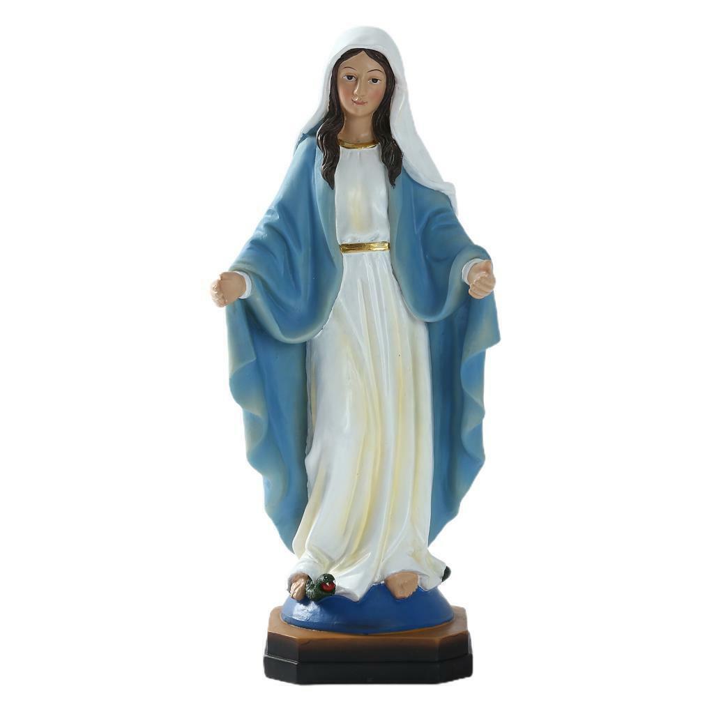 8.46'' Virgin Mary Resin Statue Figure Religious Handmade Decorat Catholic Gift