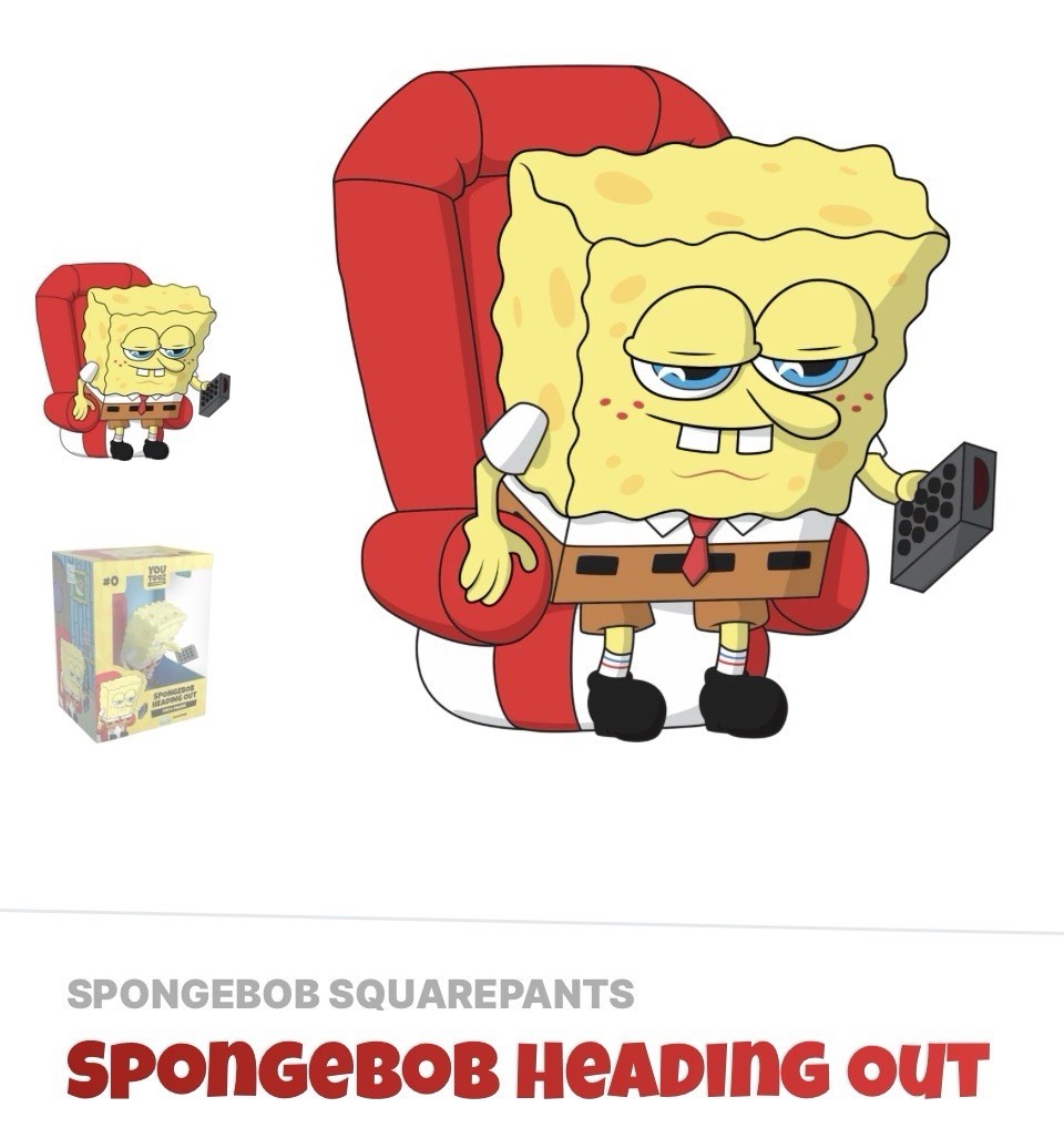 Youtooz * Heading Out * SpongeBob SquarePants *Vinyl Figure * NEW * In Hand Youtooz * Heading Out * SpongeBob SquarePants *Vinyl Figure * NEW * In Hand