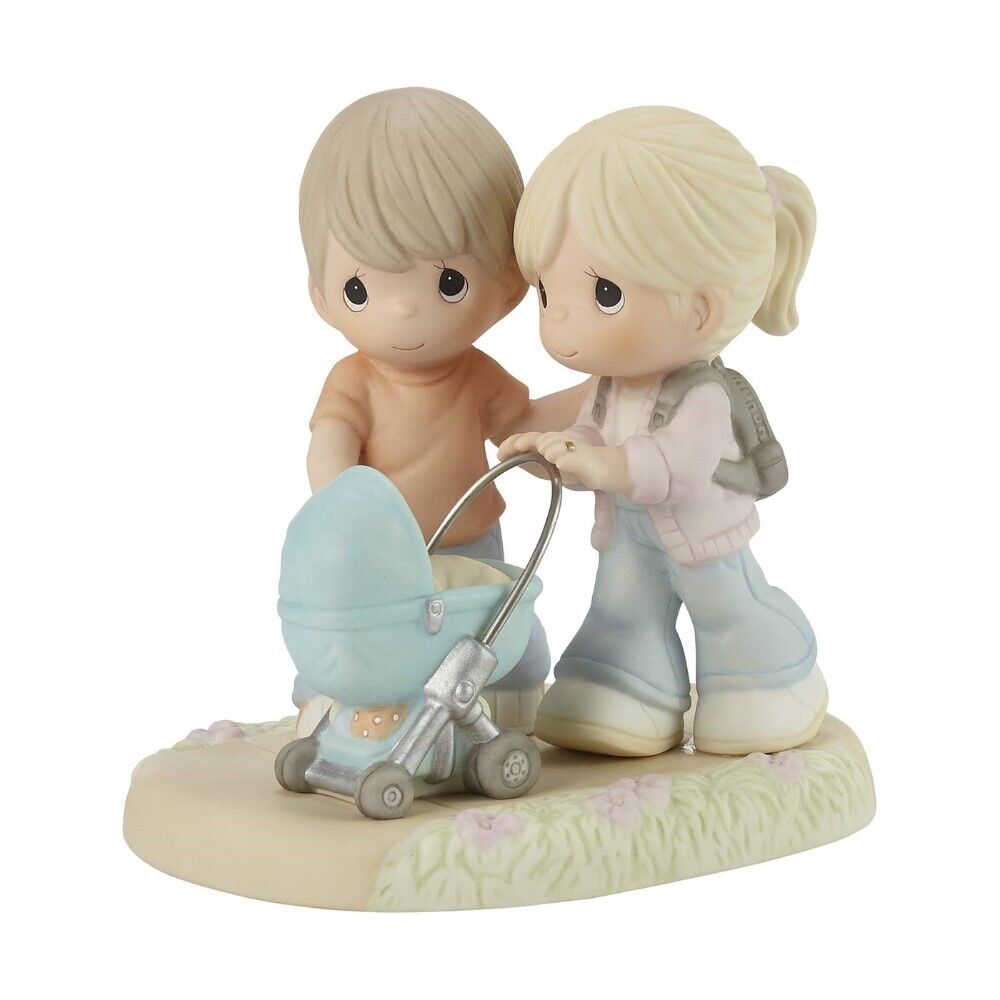 You Strolled Into Our Hearts Figurine Precious Moments Family Baby in Stroller