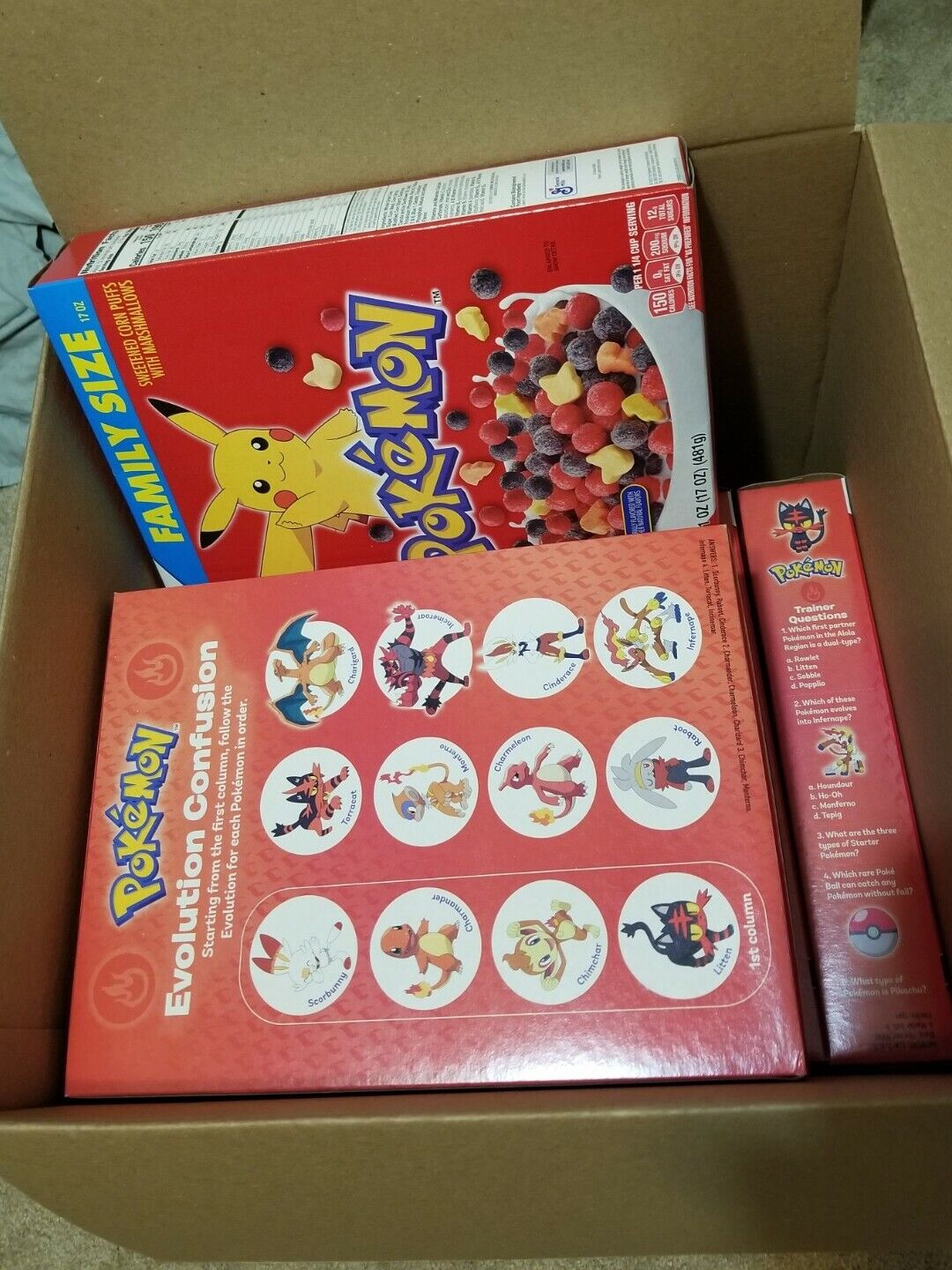(10) SEALED Pokemon Exclusive Berry Bolt Cereal Pokémon Collector Lot 
