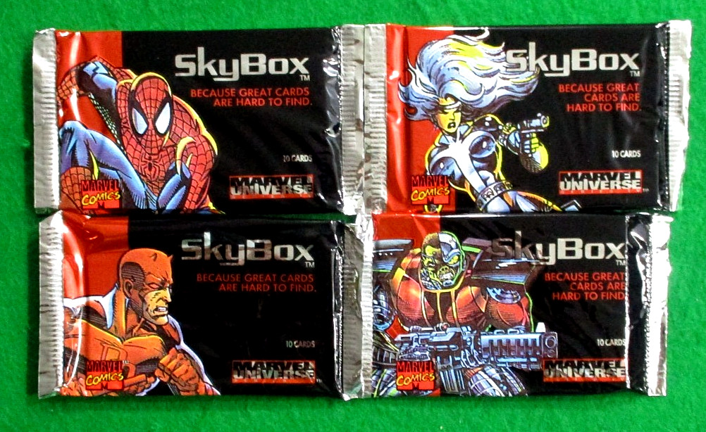 1993 MARVEL UNIVERSE IV SKYBOX 4 FACTORY SEALED PACKS-ALL 4 VARIATIONS 1993 MARVEL UNIVERSE IV SKYBOX 4 FACTORY SEALED PACKS-ALL 4 VARIATIONS