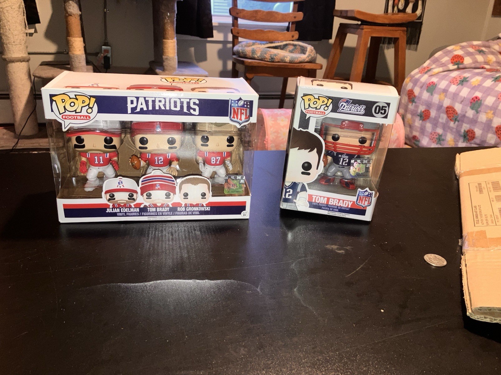 Funko Pop NFL New England Patriots 3-Pack standalone Tom Brady #05 Funko Pop NFL New England Patriots 3-Pack standalone Tom Brady #05