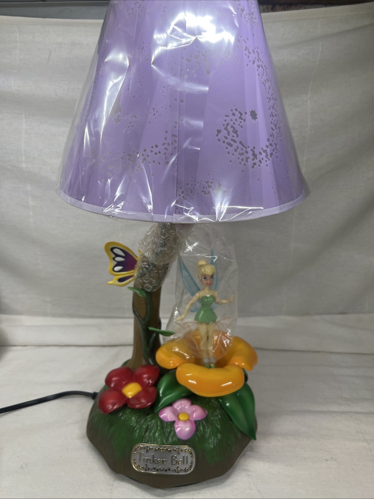 Disney Tinker Bell 2004 Vintage Flower Table Lamp Musical By M.H. SEGAN Disney Tinker Bell 2004 Vintage Flower Table Lamp Musical By M.H. SEGAN