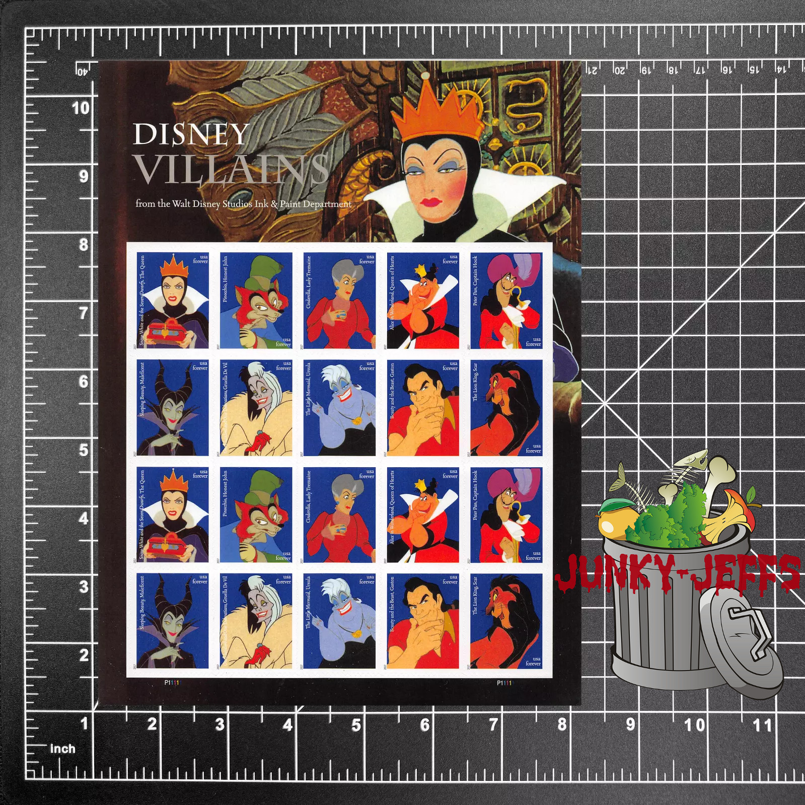2017 USPS SHEET OF 20 FIRST CLASS LETTER STAMPS DISNEY VILLAINS 73¢ ($14.60) 2017 USPS SHEET OF 20 FIRST CLASS LETTER STAMPS DISNEY VILLAINS 73¢ ($14.60)