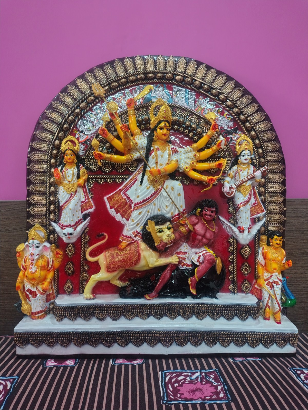 Big Size Durga Idol, 24 Inch Durga Murti, Full Family Durga Statue, Durga Murti Big Size Durga Idol, 24 Inch Durga Murti, Full Family Durga Statue, Durga Murti
