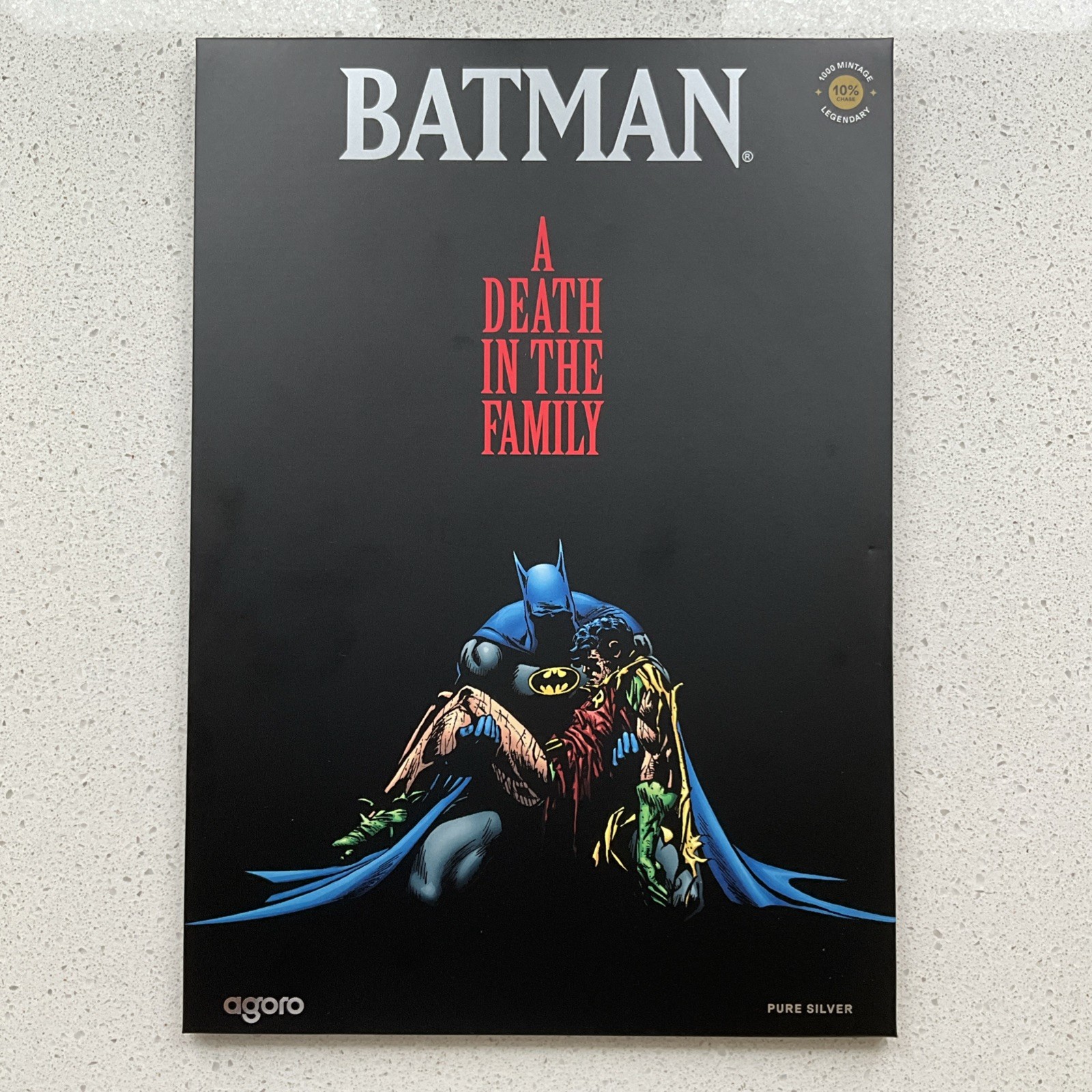2026 Agoro Batman Death in the Family 20g .999 Silver Foil SEALED 10% Chase 2026 Agoro Batman Death in the Family 20g .999 Silver Foil SEALED 10% Chase